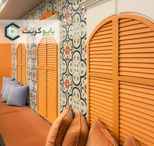 How did Iranian architecture-return-to-modern-design-of-tilesin-this-transformation